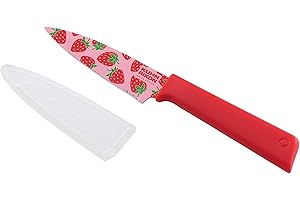 KUHN RIKON's Colorful and Secure Fruit Knife with Protective Cover