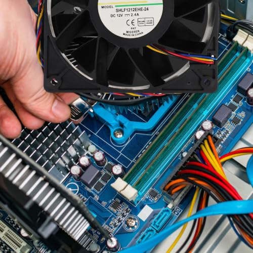 Ventilador de refrigeración de computadora 12V para eliminar el calor interno del chasis con plástico PBT 3