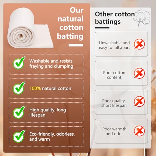Kit de costura y reparación con guata de algodón natural, aguja para tapicería y hilo encerado de 32 yardas, 8 agujas pesadas para cuero miniatura 6