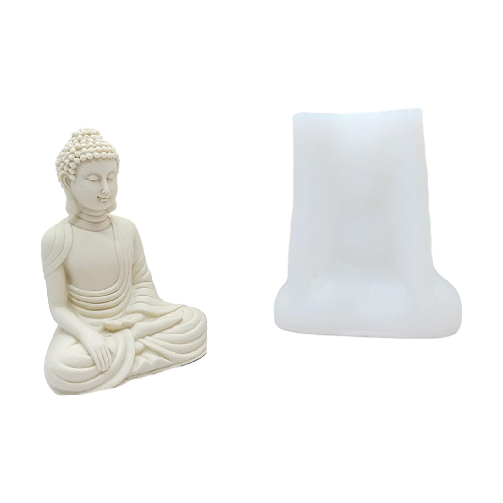 Stampi a forma di figura Stampo artigianale Forniture per sapone a mano in silicone a forma di Buddha per fare a mano Buddha