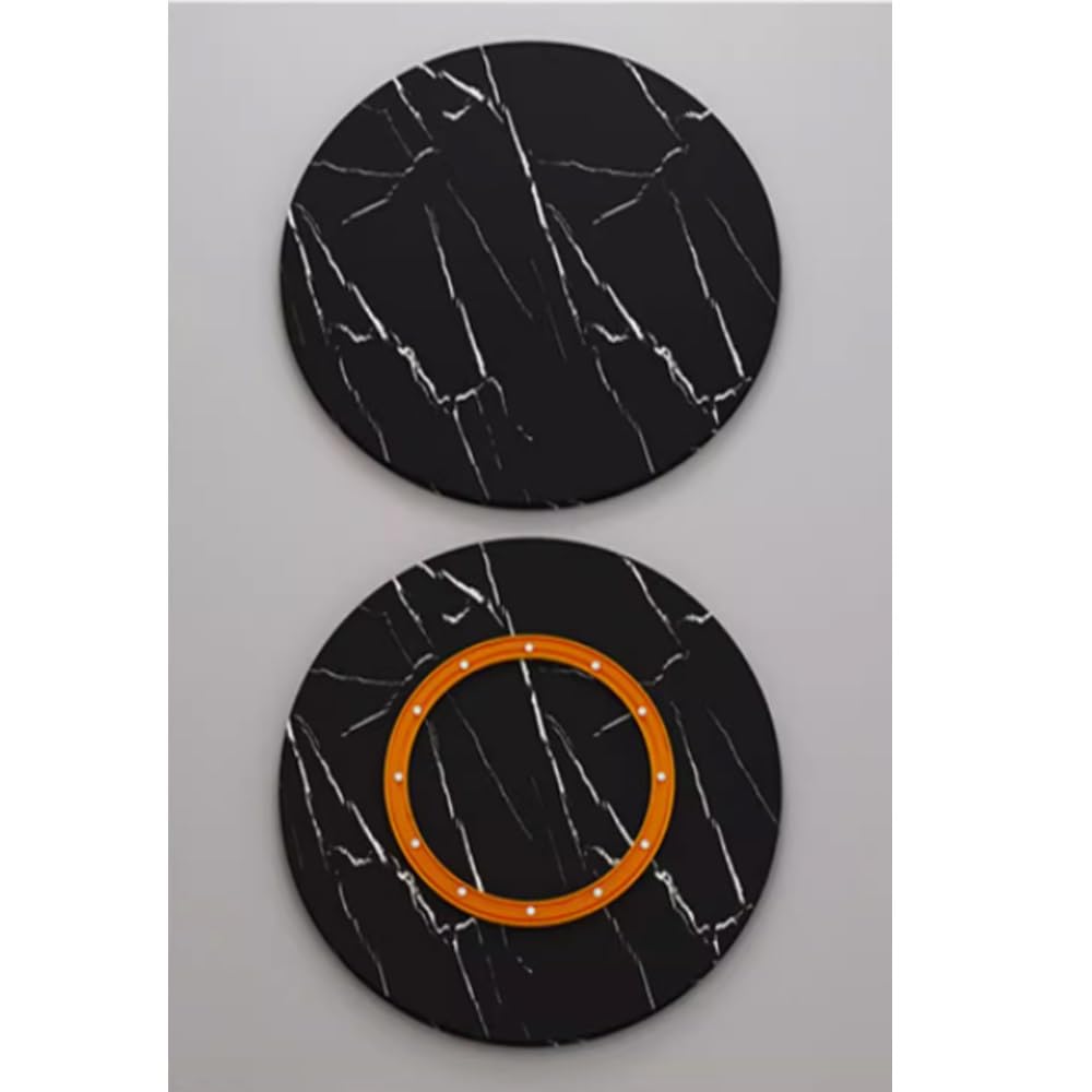 Czarny marmur Lazy Susan taca do serwowania 70 cm obrotowy okrągły element centralny na stół jadalny lite drewno 45100 cm regulowany talerz do serwowania Ele Home Decor.