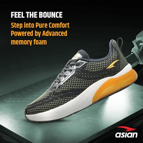 Image of ASIAN Powerplay-22 Sports Running Shoes for Men | Lightweight, Breathable Sneakers with Bounce Sole | Ideal for Gym, Walking, Jogging & Daily Use | Stylish Trainers