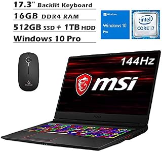 2020 MSI GE75 17.3 Inch 144Hz FHD 1080P Gaming Laptop