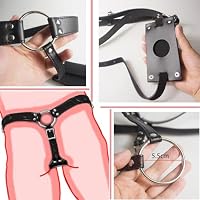 CIFGAKS Leder Keuschheitsgürtel für Männer Strap on Harness SM Erotik String Keuschheitsgürtel sexy Slips mit Penisring sexy String für Männer Sexspielzeug für Erwachsene und Schwule – Ansicht 2
