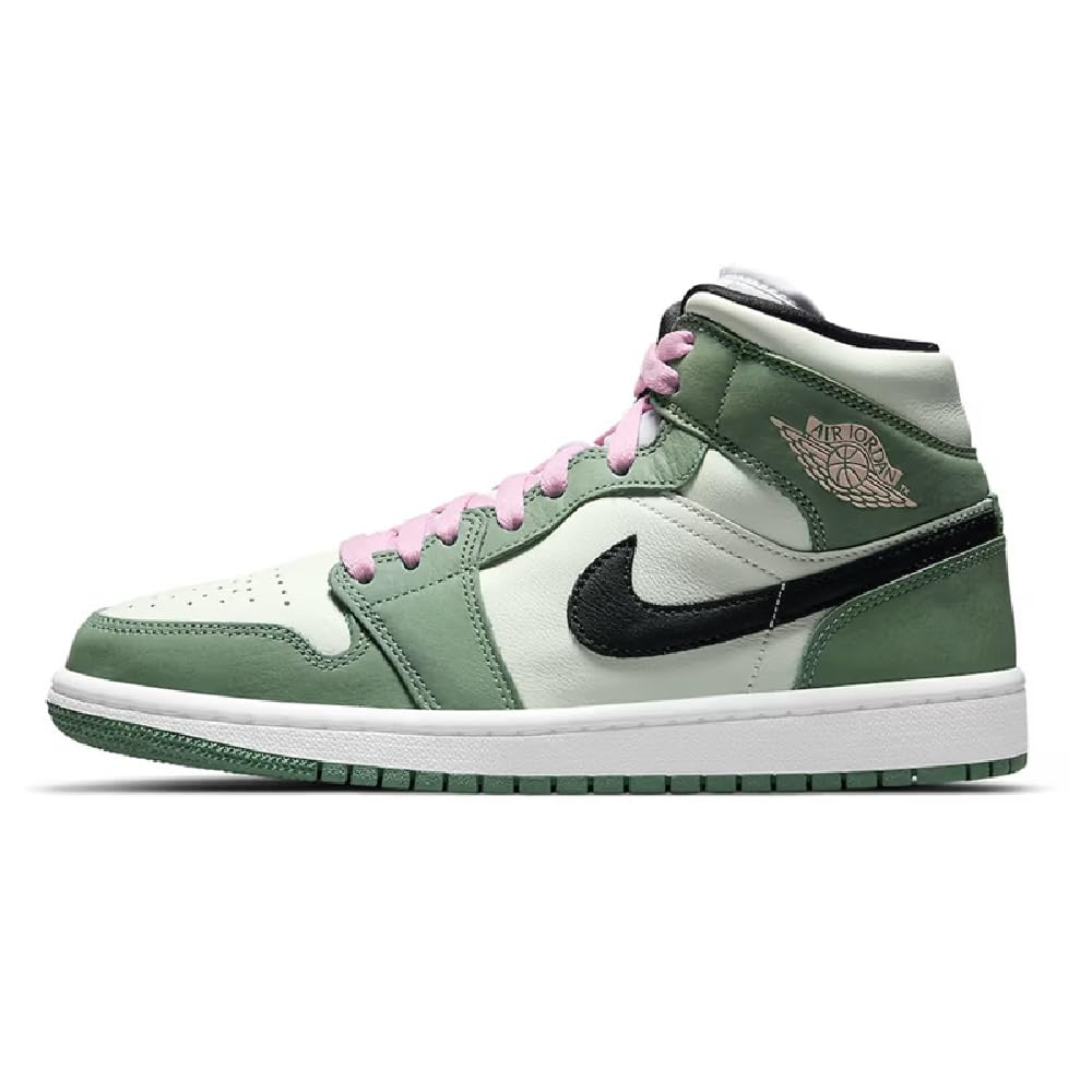 Jordan Mujeres WMNS Air Jordan 1 Mid SE CZ0774 300 Verde Holandés - Talla, Verde Holandés/Negro-apenas Verde, 38 EU