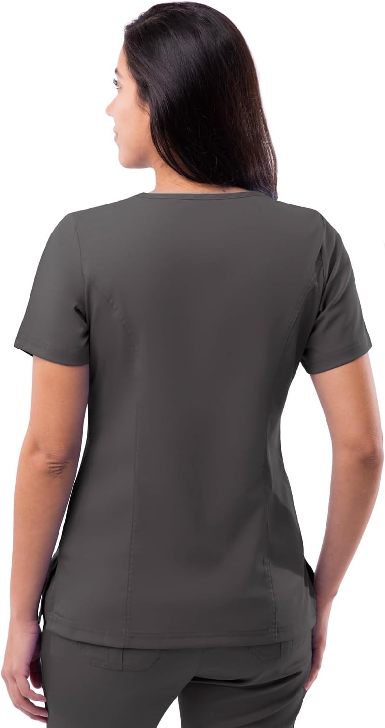 Adar Pro Scrubs for Women - Elevated V-Neck Scrub Top - Image 2