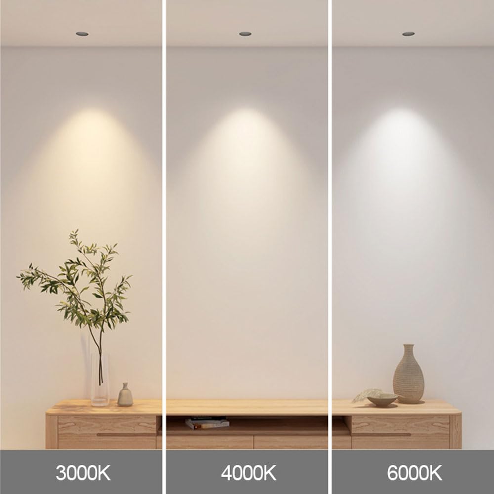 Sensore di Movimento a infrarossi a LED, faretto da Incasso da 7 W, Confezione da 15 LED con sensore di Movimento a infrarossi Controllato da Luce, per Interni, corridoi, soggiorni