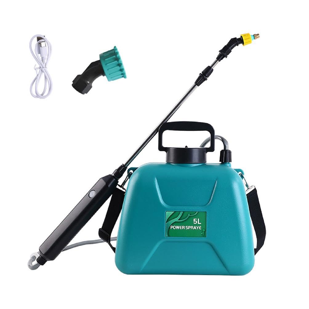 1.3Gal Power Sprayer With Telescopic Wand Hand Misters With Shoulder Strap Suitable For Gardening & Sanitizing Electric Sprayers In Lawn And Garden 1 Gallon Power Garden Sprayer Rechargeable