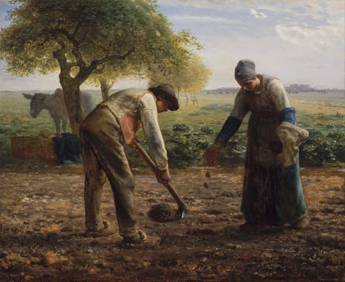 Peinture pour la decoration de la chambre impression de paysages rustiques