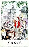  Paris SNCF Reproduction Affiche Poster-Format Size 50X70 cm Papier 300 GR-Vente du fichier numérique HD Possible Nous Consulter.(Boutique : affichevintage.FR)