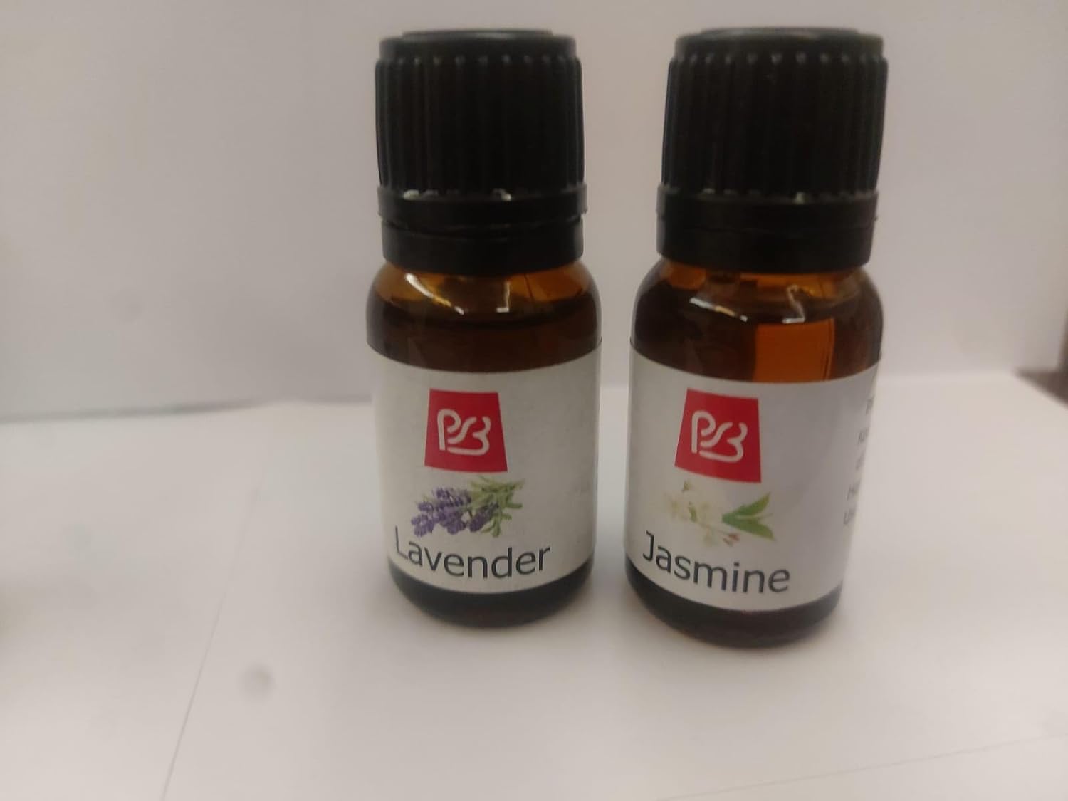 Lavender&Jasmine Essential Oil Combo Pack – 2 x 10ml – Pure & Natural Oils for Diffuser, Aromatherapy, Skin & Hair Care