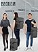 normani Backpacker Reisetaschen-Rucksack Reiserucksack mit Trolleyfunktion mit Frontloader und Handgepäck-maßen 50x37x20 cm - Cabin Bag 37 L Volumen auf 3 Fächer Farbe Grau Größe 50 x 37 x 20 cm