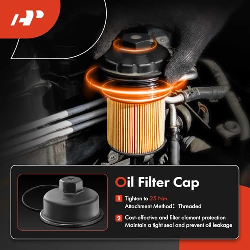 A-Premium Aluminum Engine Oil Cooler Filter Housing Assembly Adapter Kit w/Gaskets & Insert & Cap Fit For Chevy, Pontiac, Saturn - 1.6L 1.8L - Malibu, Cruze, Aveo, G3, Astra - 55353323, 93186324 - Thumbnail 7