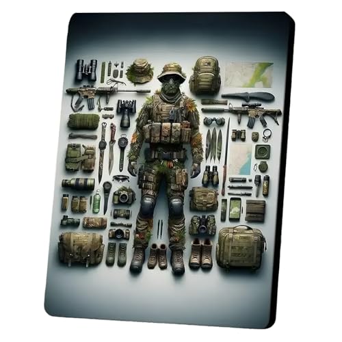 Marco de Foto Ilustrado Panorámico para Equipo Outdoor, Soporte de Exhibición, Decoración de Escritorio Premium para Entusiastas del Outdoor e Interiores de Tiendas(Color-5,11.5 * 15.5cm)