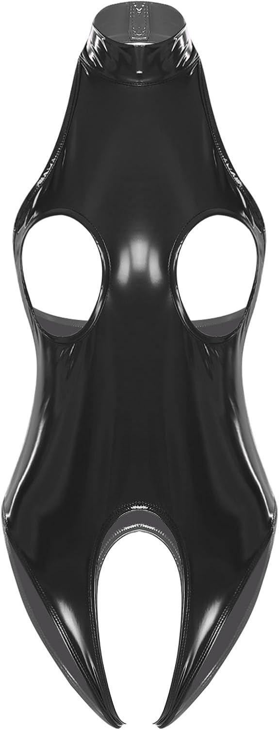 ranrann Lingerie for Women Bare Exposed Breast Teddy Babydoll Nightwear Exotic Underwear Party Clubwear
