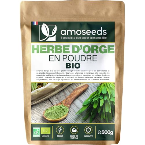 Poudre d’Herbe d'Orge Bio 500G