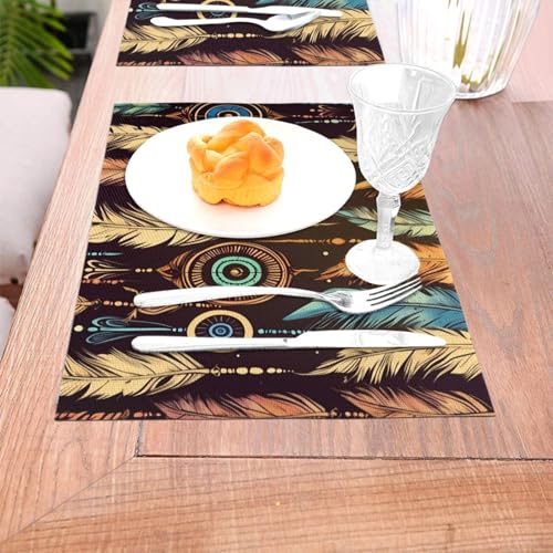 Sets de table ethniques de qualité supérieure résistants à la chaleur - 7