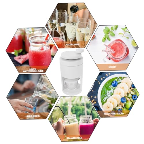 Cabilock Manual Ice Shaver Machine Portable Shaved Ice Cone Maker Fine Crushed Ice Tool Reusable Ice Crusher for Home Restaurant - Thumbnail 6