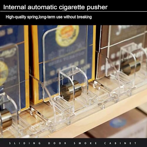 Exhibidor de cigarrillos de acrílico transparente rectangular 5