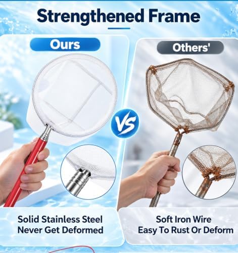 Aquarium Fish Net, 2PCS Aquarium Net Fine Mesh, Stretch up to 1 Meter — 사진 7
