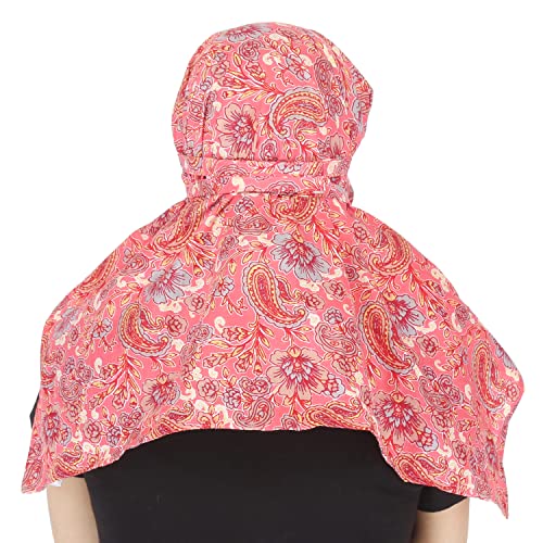 Image of Scarf Face Mask Head Neck Hair Bandana Cover Sun Protection Face Cover Smkoe Dust Safety Scarf Cum Mask For Women Girls Daily Use Face Scarf Mask