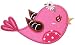 PatchMommy Iron On Applique Patch, Animals - Pink Bird - Kids Baby