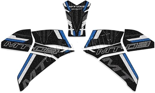 Fuel Tank Gasket for Ya&maha MT03 Mt-03 MT 03 Anti Slip Knee Grip Pad Fuel Tank Stickers Gas Cap Oil Protect Pad Frosted Decals Kit