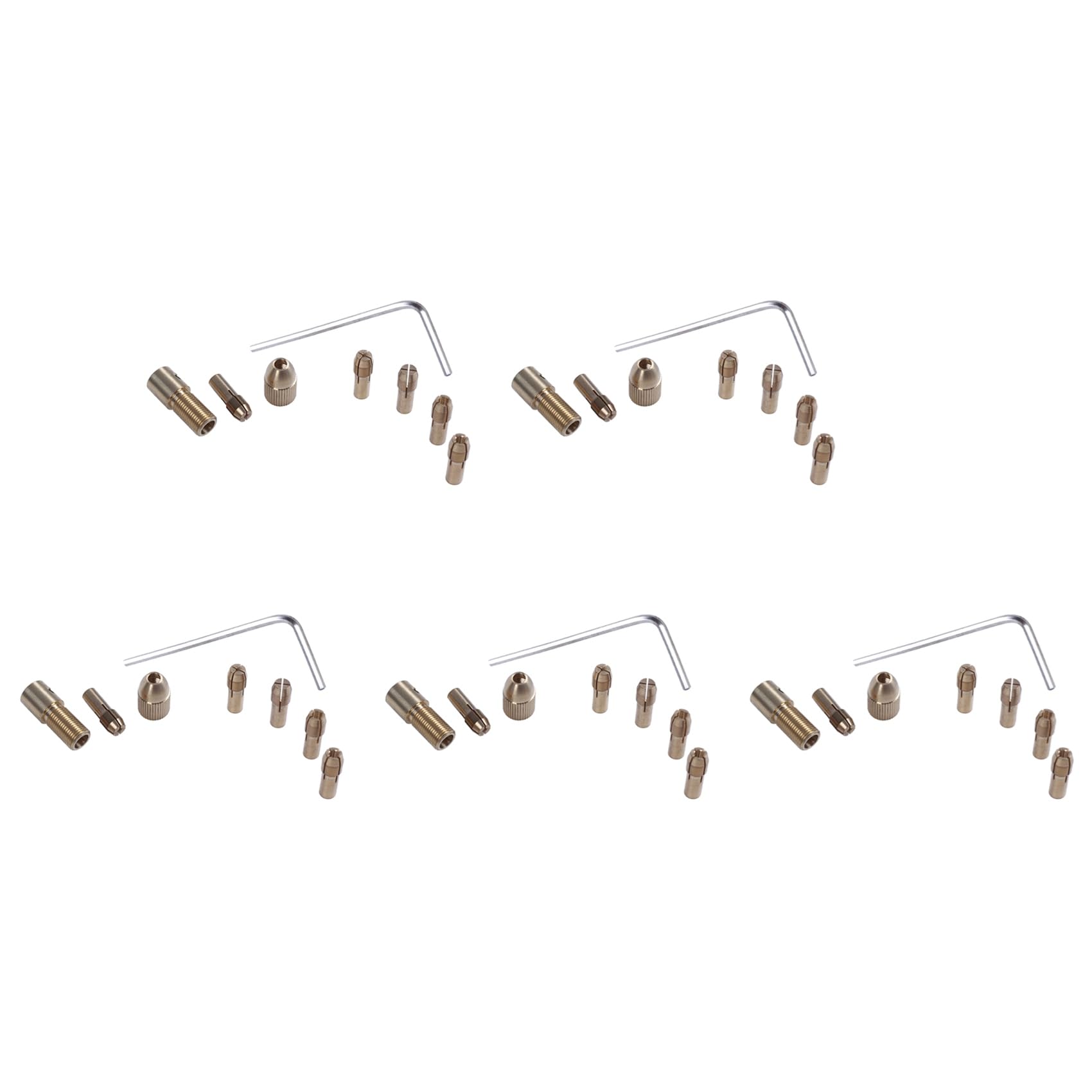 Jnchdghwa 40-Piece 0.5-3mm Drill Chuck Collets Set of Quick Chuck for Mini Tools