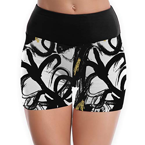 Arthur Women's Stretch Athletic Workout ShortsCustom InkWorkout Yoga Shorts XL