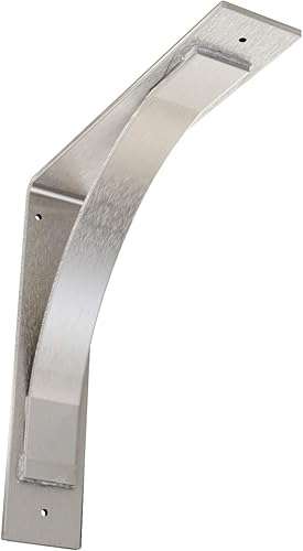 Vista 124 de Soporte de acero Morris de 3 pulgadas de ancho x 10 pulgadas de profundidad x 10 pulgadas de alto, con recubrimiento en polvo negro Negro