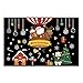 Produktbild Weihnachtsdeko Fensteraufkleber Schneeflocken Fensterdeko Fensterbilder für Weihnachts Winter- Dekoration Weihnachten Fensterbilder Schneemann Rentier Fensterbilder Aufkleber Aufkleber Weihnachten