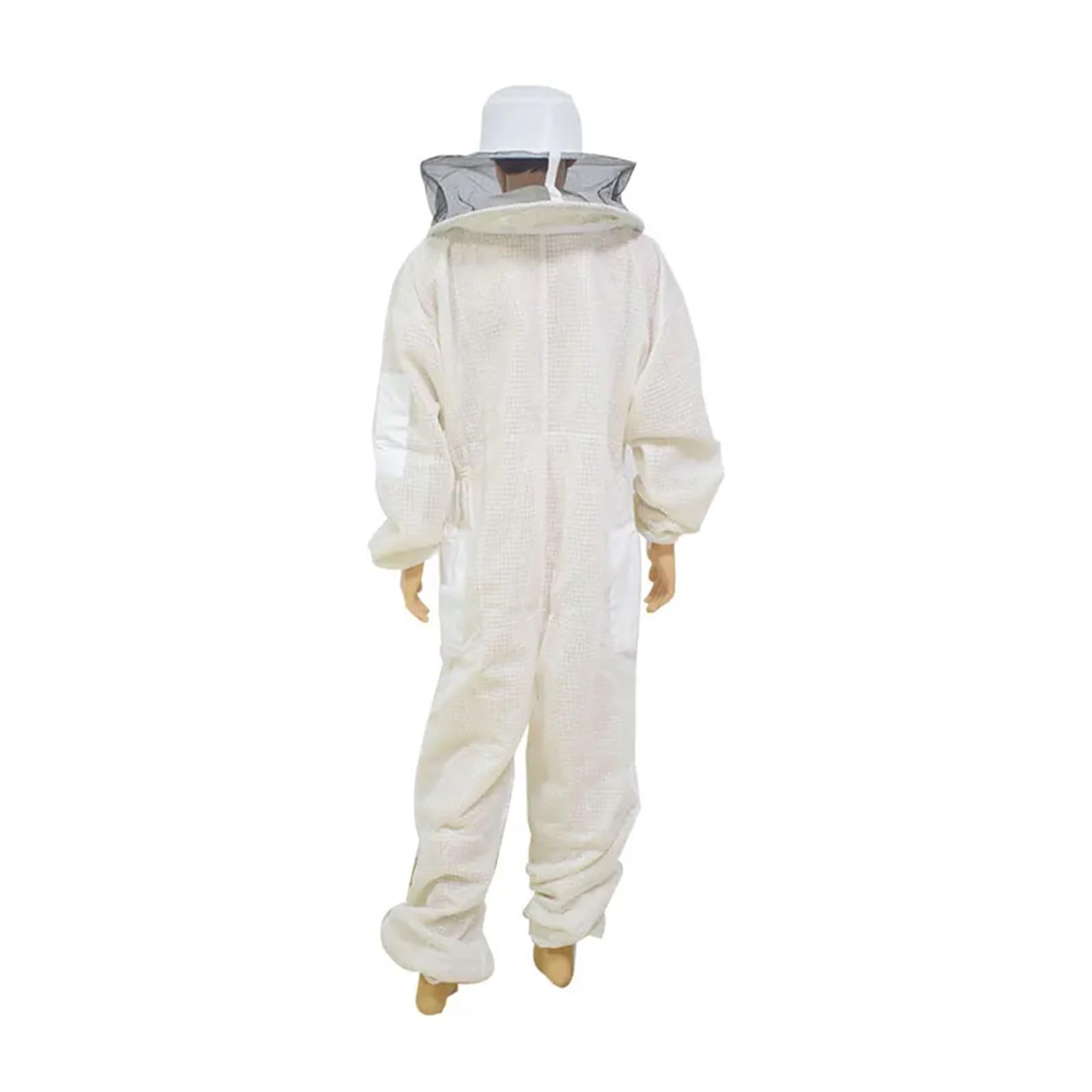 Tuta da apicoltore, Tuta da coltore ventilata traspirante a 3 strati con velo rotondo Indumenti protettivi anti-ape for coltore professionale per apicoltore da giardino e apicoltore(L)