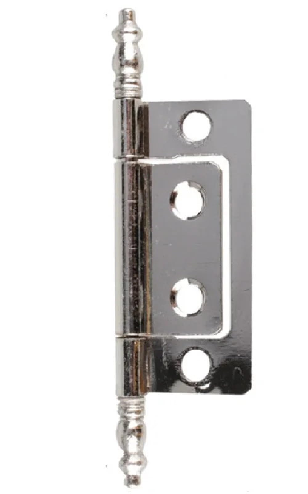 50Pcs 2" Iron Antique Brass Non-Mortise Cabinet Hinge(Silver)