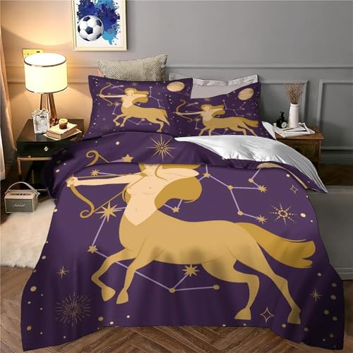 Parure de lit 3D Yorkshire 220x240cm housse de couette microfire imprimée