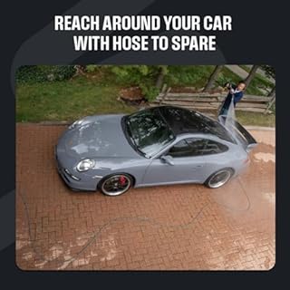 Active Pressure Washer Hose 50 Ft 5/16" - Kink Resistant Steel Braided Power Washer Hose for All Electric & Gas Pressure Washers, Flex Hose w/Max 4000 PSI & 12 GPM at a Peak Temperature of 212F