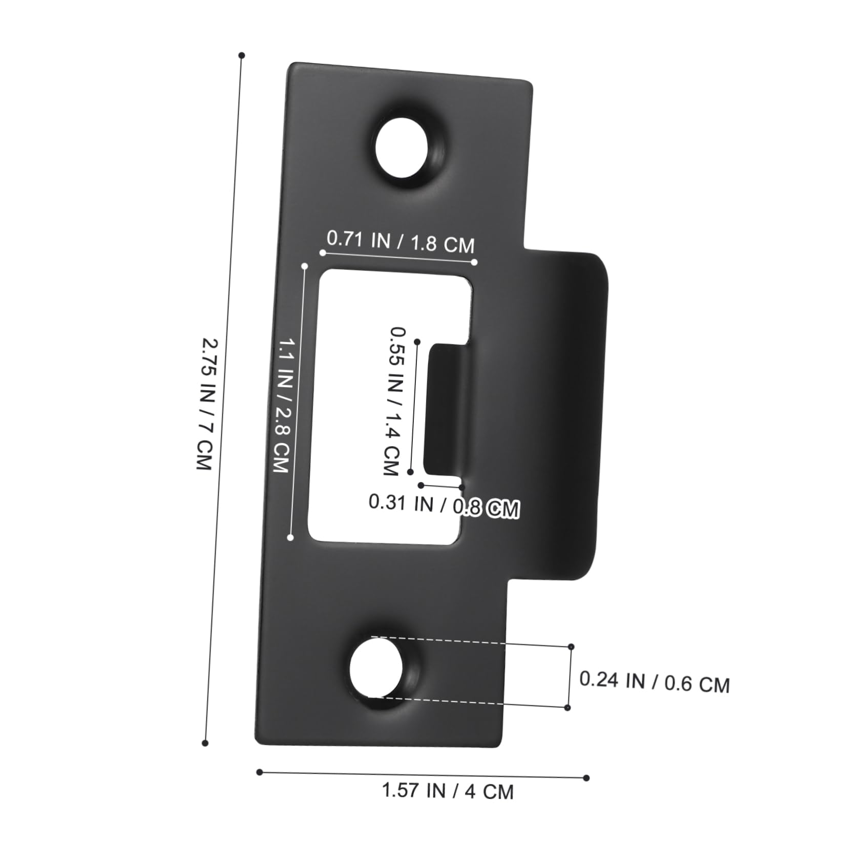 SHINEOFI 5 Ensembles Plaques De Renforcement Inoxydable Pour Serrures De Porte De Compatibles Avec Serrures À Pêne Accessoires De Porte Intérieure 4 Pièces * 5
