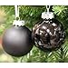 SLEETLY 28pk Black Ornaments for Christmas Tree Holiday Xmas Decorations, Shatterproof Plastic 3.15 Balls, Icicles and Snowflakes