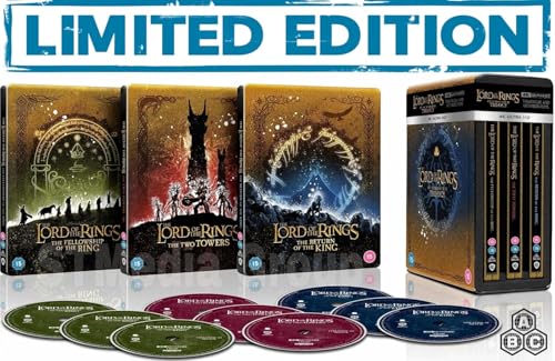 Image of Middle Earth Complete Steelbook Collection (The Lord of the Rings + The Hobbit: The Motion Picture Trilogy) - 15-Disc Box Set / Limited Collectior's Edition [4K UHD] [Region Free]