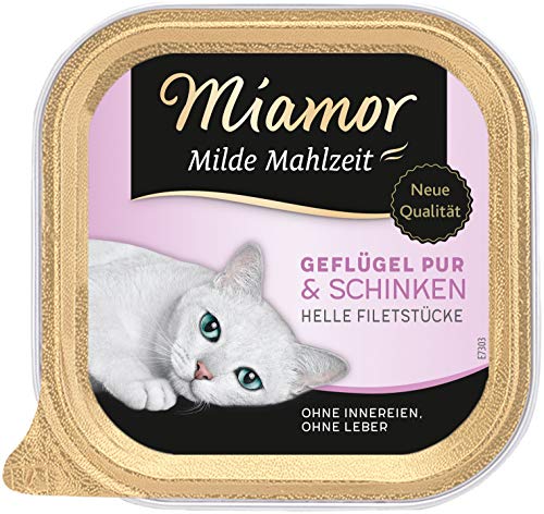 Miamor Milde Mahlzeit Geflügel Pur & Schinken 16x100g
