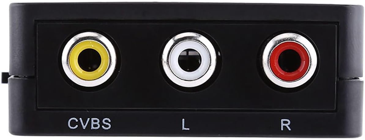 HD Input Converter for DVD Players Support 1920x1080@60Hz, No Power Supply Needed (Black)