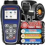 Autel MaxiTPMS TS501 PRO TPMS Relearn Tool: 2026 Up of TS501 TS408S, Same as TS508 TS508WF, Activate Relearn 99% Brand Sensors, Program MX-Sensors 315/433MHz, TPMS Reset/Diagnosis Read/Clear TPMS DTCs