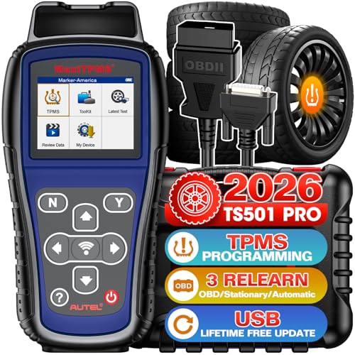 Autel MaxiTPMS TS501 PRO: Professional für Aktivieren/Neulernen Meisten RDKS Sensoren TPMS Reset Programmierung Autel MX-Sensoren 2026 Gleich wie TS508 Upgrade von TS501 TS408S