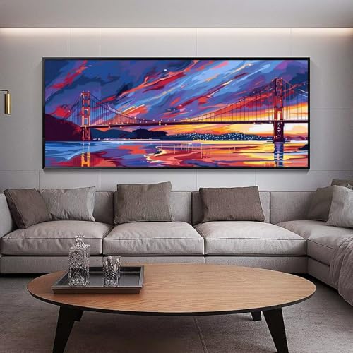 Diamond painting adulte paysage broderie diamant complet grand format art crafts maison décor
