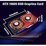 GeForce GTX 1660 Super 6GB Graphics Cards, GDRR6 192Bit PCIE 3.0X16 Computer Gaming Gpu, Dual Freeze Fans Video Card with HDMI/DP/DVI Ports Support 4K and 8K HD - Image 6