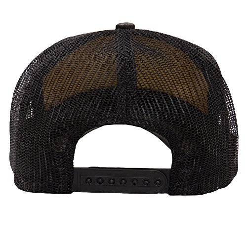 Queen Kerosin Casquette trucker « Alive Dead » pour femme - Style vintage - Style décontracté - Avec boucle - Style décontracté - Style Alive Dead - Jaune - Taille Unique Cover