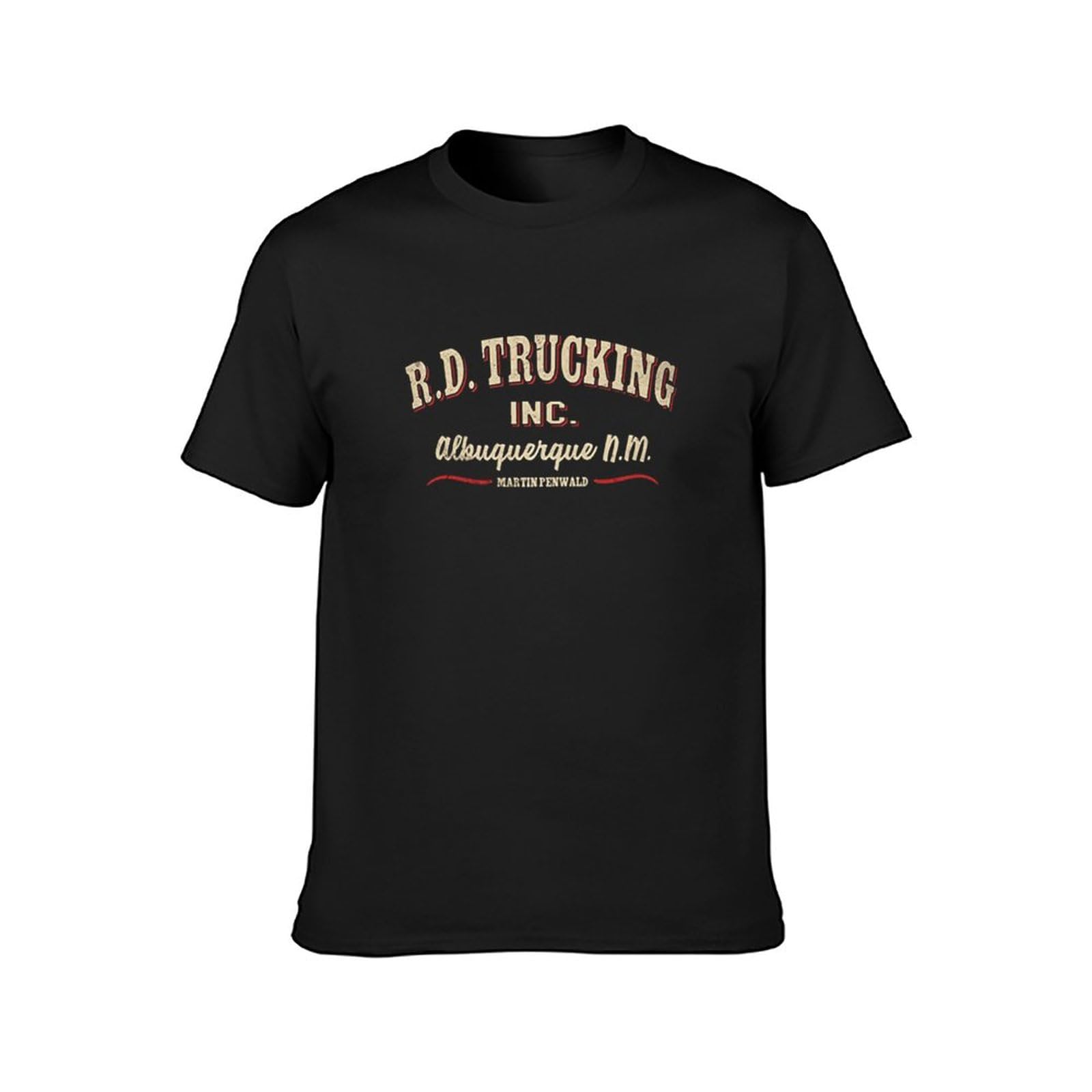 BASLIL TOAST brunch Men's R.D. Trucking Convoy Retro 70S Film Movie Cotton T Shirt Black XXL