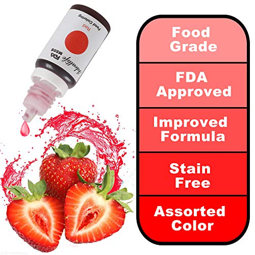 12 Colors Food Coloring, Ideallife Food Grade Vibrant Cake Food Coloring Set For Baking Decorating Fondant And Cooking - Upgraded Liquid Concentrated Icing Food Color Dye For Slime Making Diy Crafts #TOP2