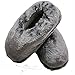Weyot Chauffe Pieds USB Chaussons Chauffants Électriques Peluche Douce Femme Homme Maison Pantoufles pour l'hiver Accueil Bureau,Gris