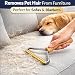 Amazeclick Lint Remover for Pets, Clothes, Wooden Fabric Shaver for Sweaters, Couch & Carpet, Reusable Copper Blade Fuzz Remover