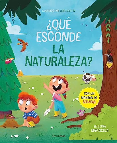 ¿Qué esconde la naturaleza? Libro con solapas: En letra mayúscula (Libros con solapas y lengüetas)